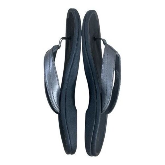 OluKai Women Size 10 Ohana Silver Grey Flip Flop Sandals Beach Comfort Slip On - Picture 5 of 10